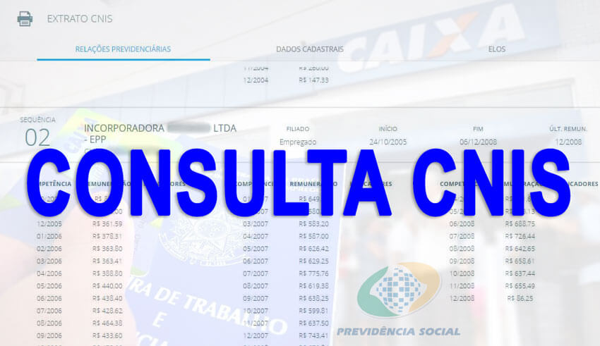 CNIS Extrato e Consulta Online!